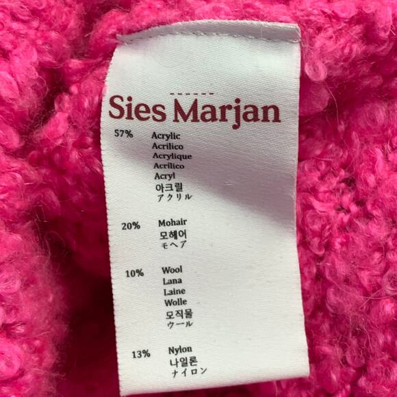 SIES MARJAN Size S Pink Acrylic Blend Knit Turtleneck Pullover - Picture 6 of 7